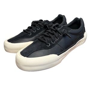 Sperry Soletide Racy Women’s Black Leather & White Outsole Sneakers Size 6.5